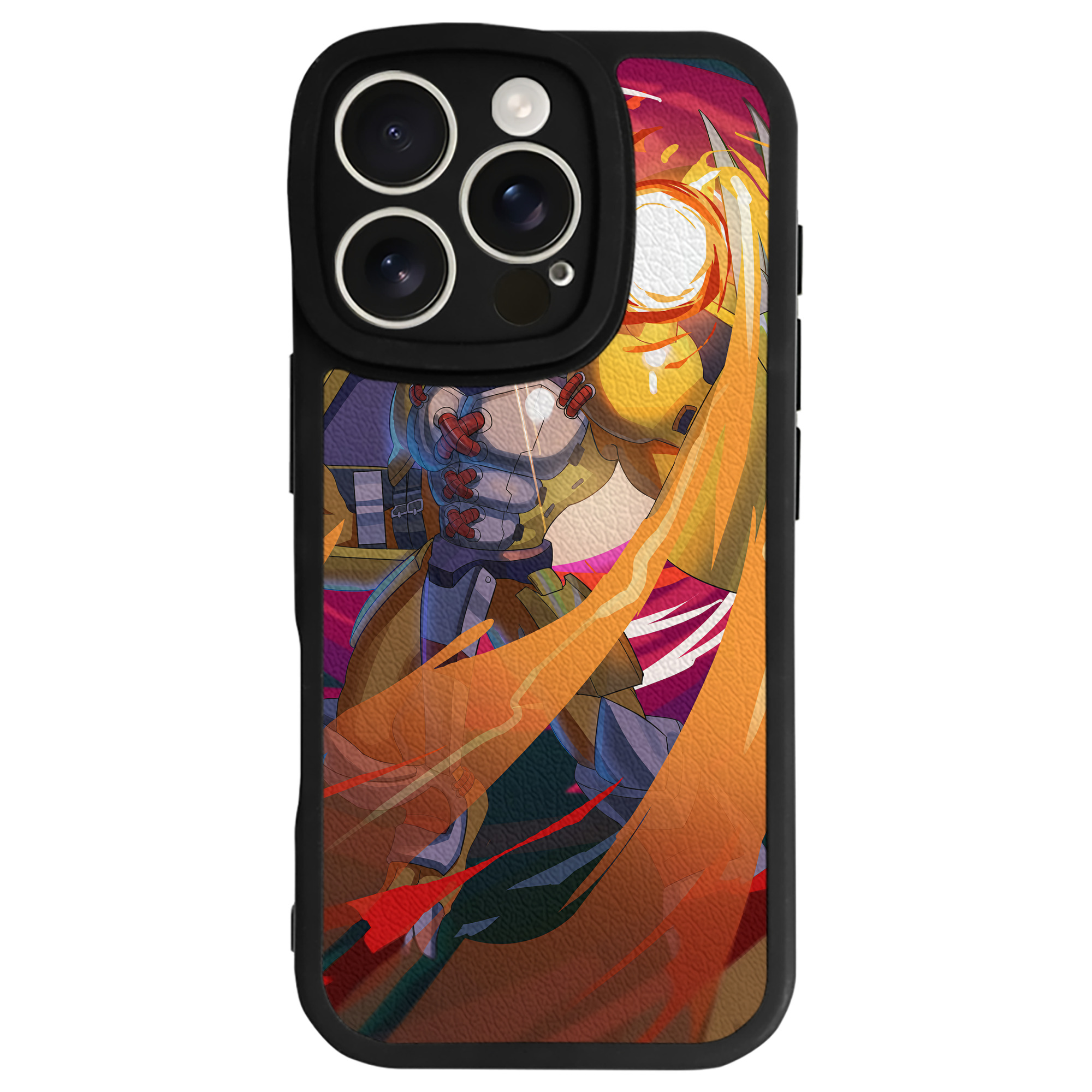 （画像用） Digimon デジタルモンスター/デジモン 【iPhone 16シリーズ対応】シリコンスマホケース（レザー調） 材質：シリコン